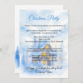 ウィンターコジ素朴ーパーティーホリ企業のデイ 招待状 (正面/裏面)