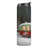 ウィンターコッカースパニエル犬キャラバンクリスマスアドベンチャー タンブラー (回転左)