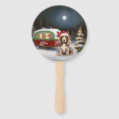 ウィンターコッカースパニエル犬キャラバンクリスマスアドベンチャー ハンドファン (裏面)