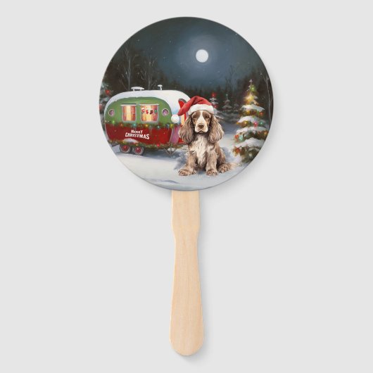 ウィンターコッカースパニエル犬キャラバンクリスマスアドベンチャー ハンドファン (裏面)