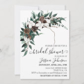 ウィンターコットングリーンリーブライダルシャワー 招待状 (正面)