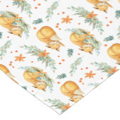 ウィンターコテージコアスリープキツネ ショートテーブルランナー (コーナー)