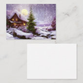 ウィンターコテージバジェットミニ ノートカード (正面/裏面)