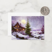 ウィンターコテージバジェットミニ ノートカード (正面/裏面インサイチュ)