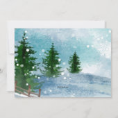 ウィンターコテージ招待状 招待状 (裏面)