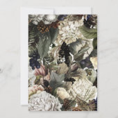 ウィンターコニファーフローラカラリーピ結婚オニーズ 招待状 (裏面)