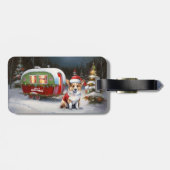 ウィンターコーギーのキャラバンクリスマスアドベンチャー ラゲッジタグ (裏面横)