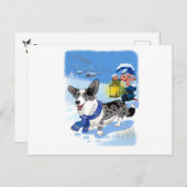 ウィンターコーギー シーズンポストカード (正面/裏面)