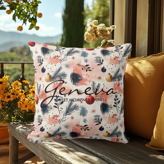 ウィンターコージー&ボエレガントタニカルクリスマス クッション