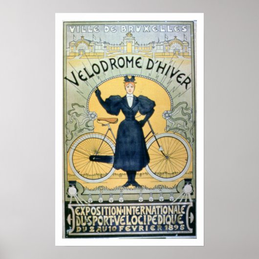 「ウィンターサイクルレーシングトラック」展国際的出品 ポスター (正面)