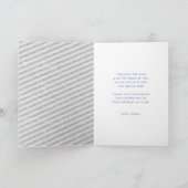 ウィンターサンキュー誕生日シルバーグリッタースノーフレーク サンキューカード (内部)