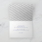 ウィンターサンキュー誕生日シルバーマゼンタグリッター サンキューカード (内部)