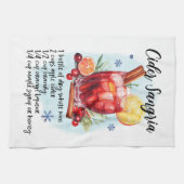 ウィンターサングリアレシピホリデー キッチンタオル (横)