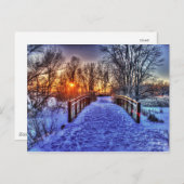 ウィンターサンセットアットザブリッジ ポストカード (正面/裏面)