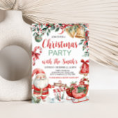 ウィンターサンタクリスマスパーティの招待状 招待状