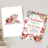 ウィンターサンタクリスマスパーティの招待状 招待状
