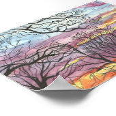 ウィンターサンライズファインアートプリント ポスター (角)