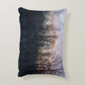 ウィンターサンライズIパステル自然景観 アクセントクッション (裏面(縦))