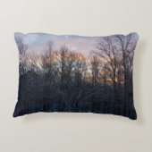 ウィンターサンライズIパステル自然景観 アクセントクッション (裏面)