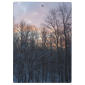 ウィンターサンライズIパステル自然景観 クリップボード (裏面)