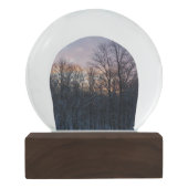 ウィンターサンライズIパステル自然景観 スノーグローブ (裏面)