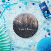 ウィンターサンライズIパステル自然景観 ペーパープレート (パーティー)