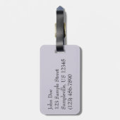 ウィンターサンライズIパステル自然景観 ラゲッジタグ (裏面縦)