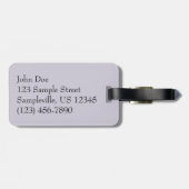 ウィンターサンライズIパステル自然景観 ラゲッジタグ (裏面横)