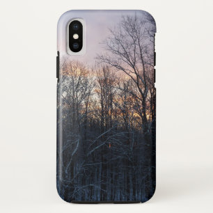 ウィンターサンライズIパステル自然景観 iPhone XSケース