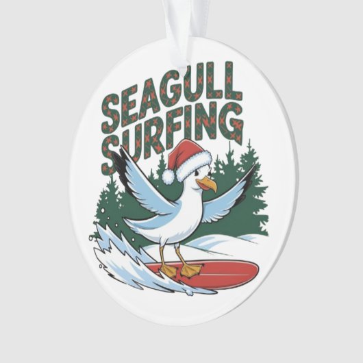 ウィンターサーファーシーガル、クリスマスシーガル オーナメント (正面)