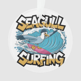 ウィンターサーファーシーガル、シーガルサーフィン、シーガル オーナメント