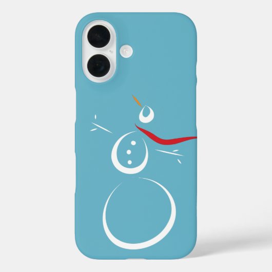 ウィンターシアンキュート雪だるま Case-Mate iPhoneケース (裏面)