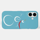 ウィンターシアンキュート雪だるま Case-Mate iPhoneケース (裏面 (横))
