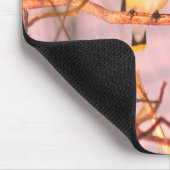 ウィンターシダーワックスウィングワイルドライフ自然 マウスパッド (コーナー)