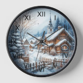 ウィンターシティチャーチスノー通り 壁時計 (正面)