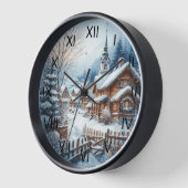 ウィンターシティチャーチスノー通り 壁時計 (傾斜)