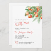 ウィンターシトラスクリスマスパーティの招待状 招待状 (正面/裏面)