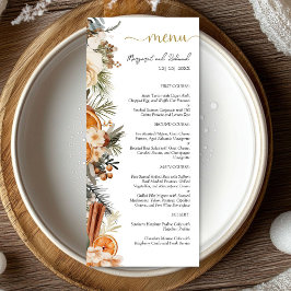 ウィンターシトラスフローラ結婚クリスマスフラットメニュー メニュー