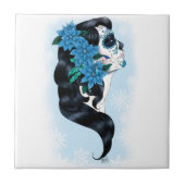 ウィンターシュガースカルブルースノーフレーク タイル (正面)