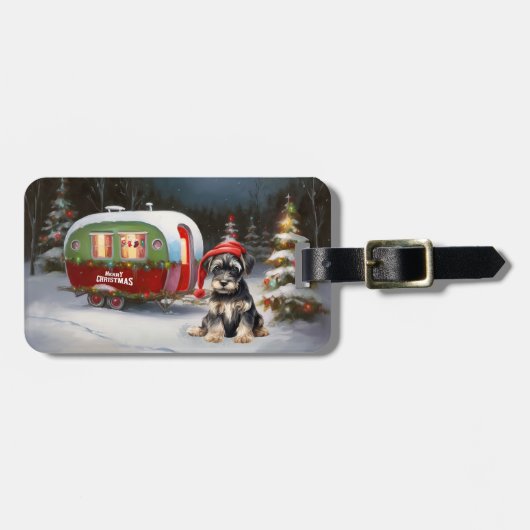 ウィンターシュナウザーキャラバンクリスマスアドベンチャー ラゲッジタグ (正面横)