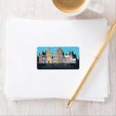 ウィンターシユニークティハウスクリスマス住所 シール (インサイチュ)