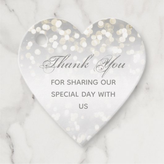 ウィンターシルバーと金ゴールドスパークル結婚ズ フェイバータグ (正面)