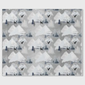 ウィンターシルバーディアランドスケープフェスティバル水彩 ラッピングペーパー (フラット)