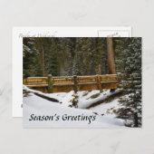 ウィンターシーズンのグリーティング ウクサチ橋のポストカード シーズンポストカード (正面/裏面)