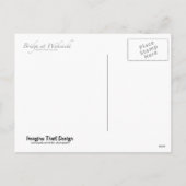 ウィンターシーズンのグリーティング ウクサチ橋のポストカード シーズンポストカード (裏面)