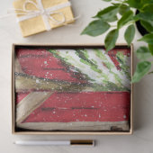 ウィンターシープインレッドバーンティッシュペーパー 薄葉紙 (ギフト)