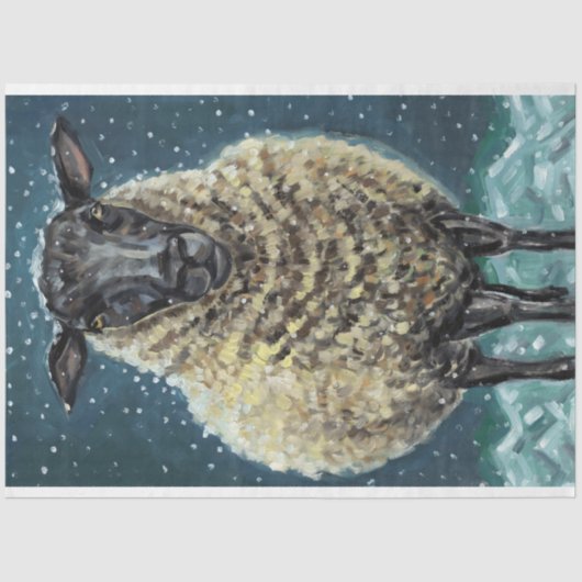 ウィンターシープティッシュペーパー 薄葉紙 (正面)