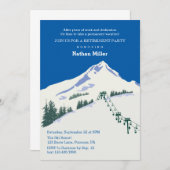 ウィンターシーンスキーリタイアメント招待状 招待状 (正面/裏面)