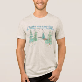 ウィンターシーン メンズ オートミール トライブレンドTシャツ