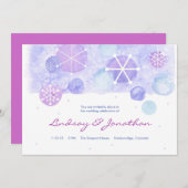 ウィンタージュエルズ ウェディング招待状 招待状 (正面/裏面)